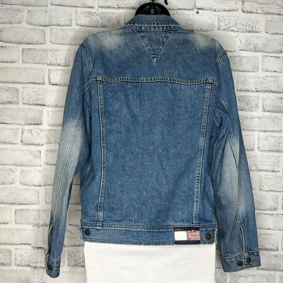Vintage 90’s Tommy Hilfiger Jean Jacket Size Large - Picture 3 of 7